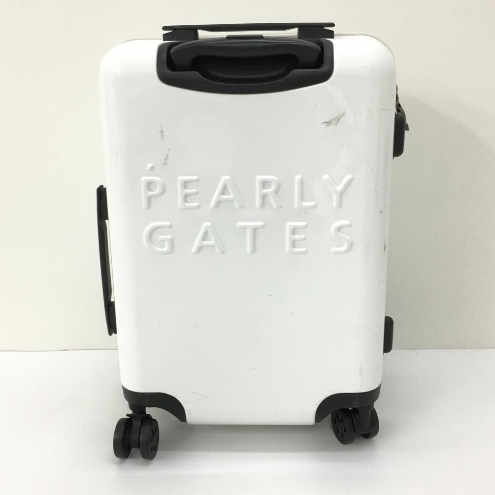 パーリーゲイツ キャリーケース 白 PGニコちゃん スーツケース