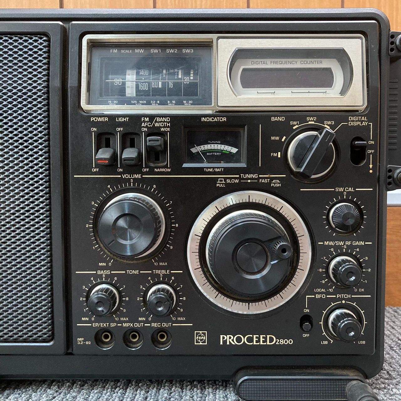 ナショナル PROCEED2800 昭和レトロ短波ラジオです。 - ラジオ