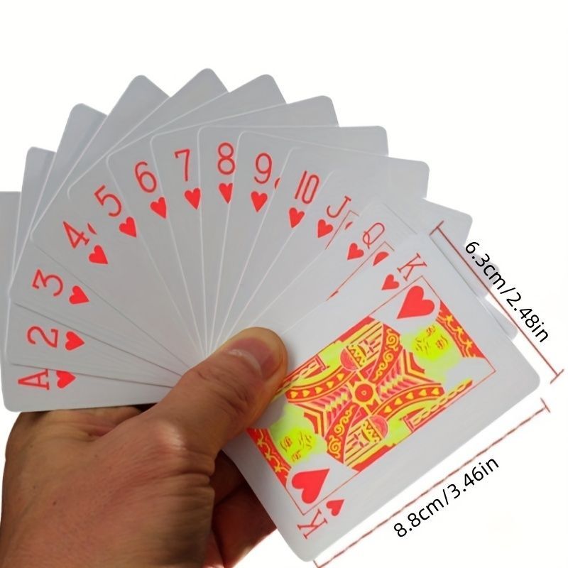 トランプ プラスチック おしゃれ 蛍光 防水 シンプル 耐久性 ポーカー