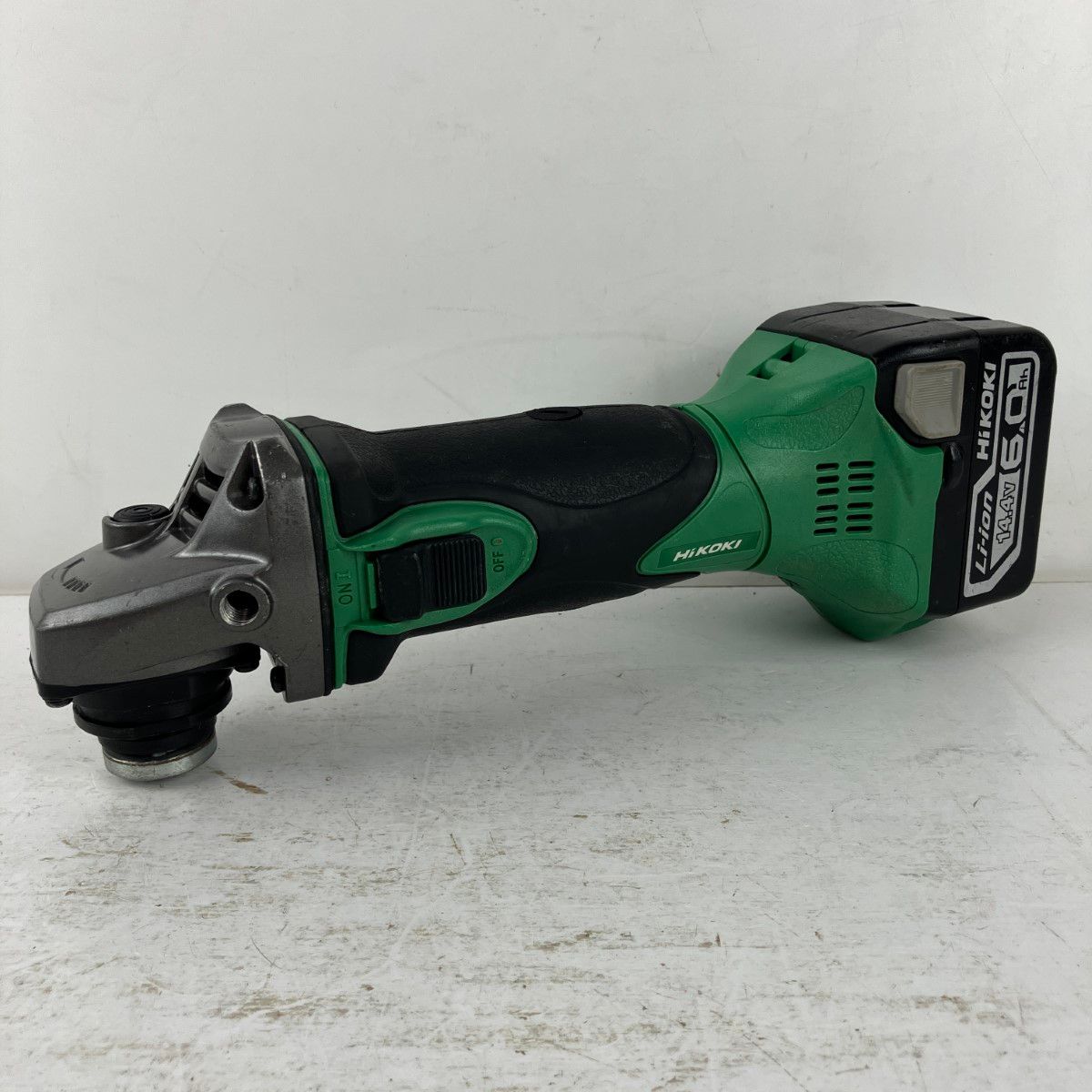 ЗЗHiKOKI ハイコーキ 14.4v 100mm ディスクグラインダ バッテリーx1付 ホイルガード G14DSL2