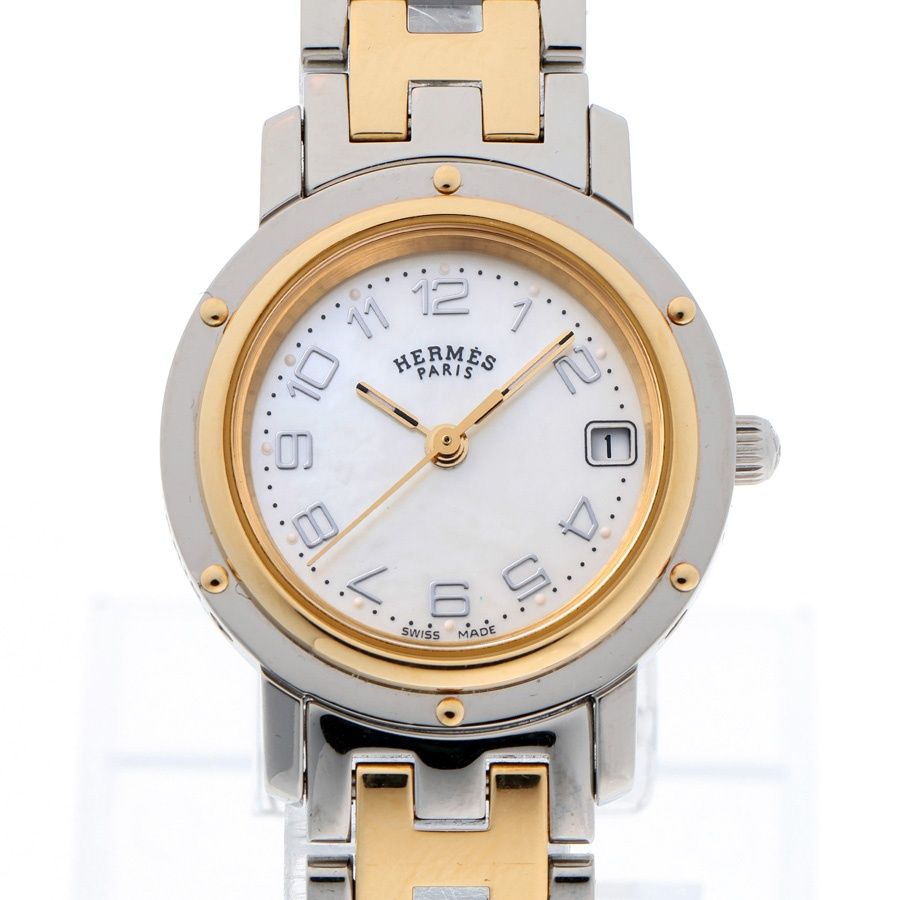 エルメス / HERMES クリッパー ナクレ CL4.220 ホワイトシェル
