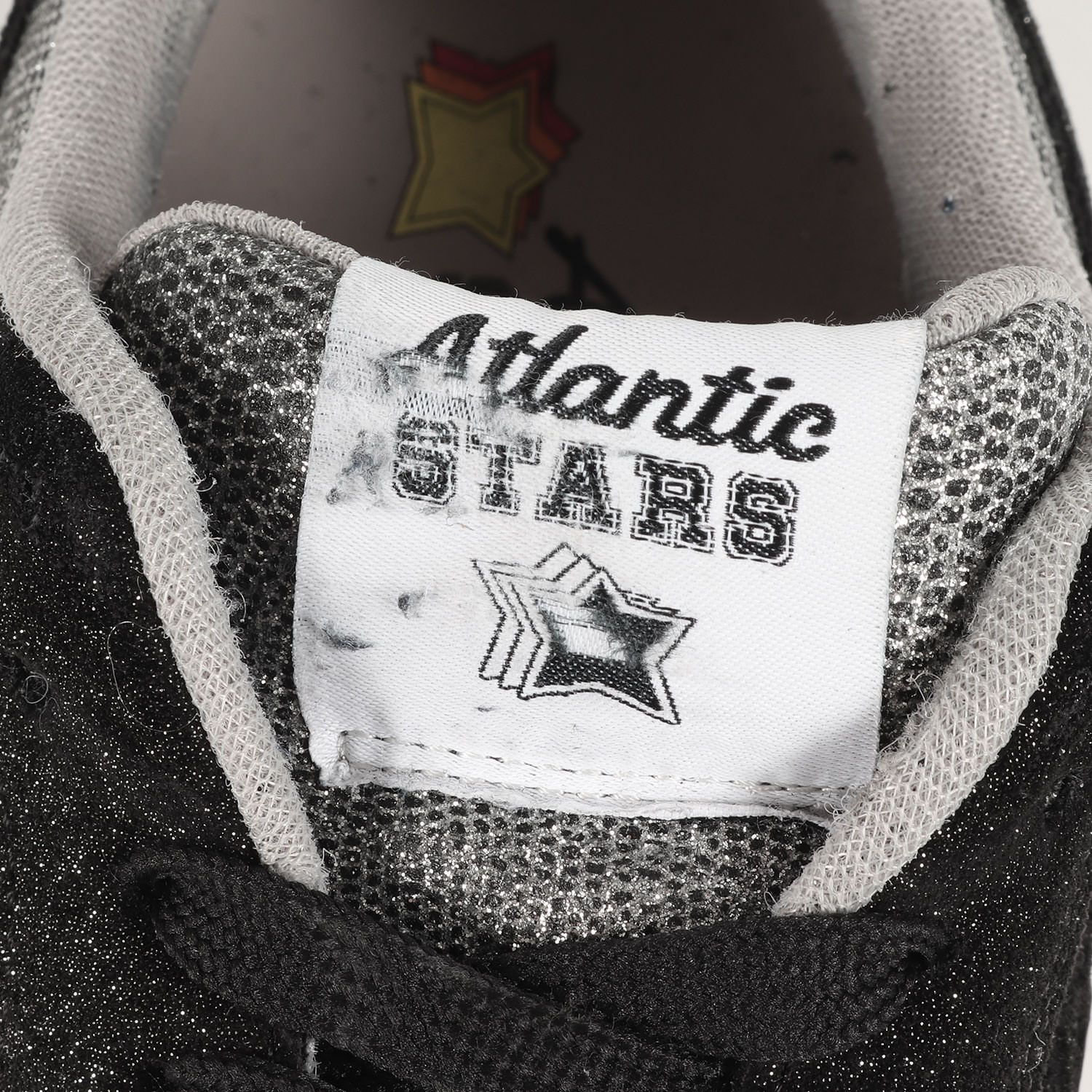 Atlantic STARS アトランティックスターズ スニーカー サイズ:27.0cm グリッター アンタレス ローカット ANTARES GNVA-81N AS1GNVA81NO ラメ シューズ シルバー ブラック 42 シューズ 靴 ブランド イタリア製 【メンズ】
