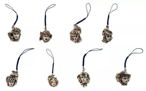 中古】ストラップ(キャラクター) 全8種セット 「荒木飛呂彦原画展 JOJO