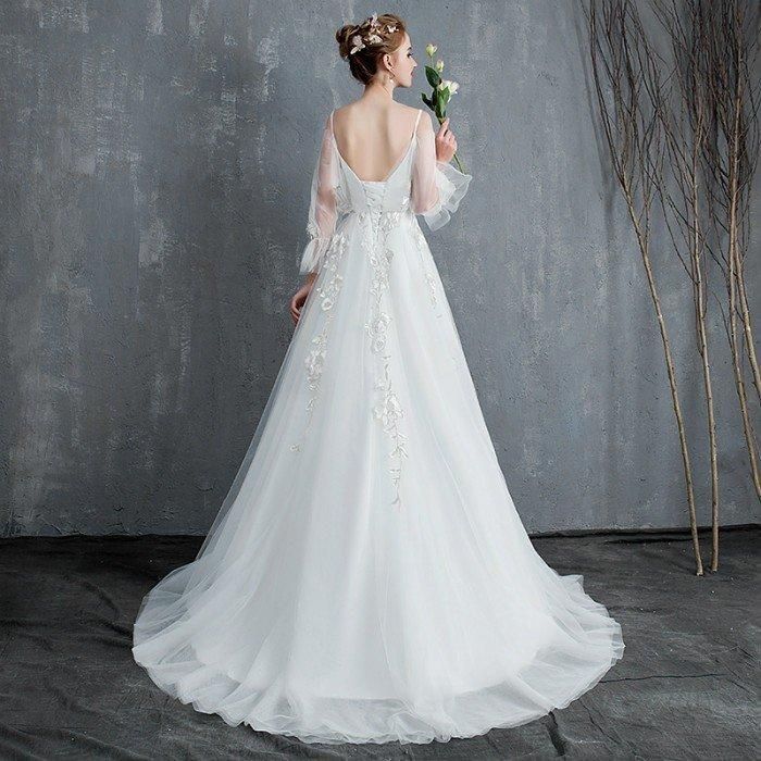 結婚式 Aラインドレス