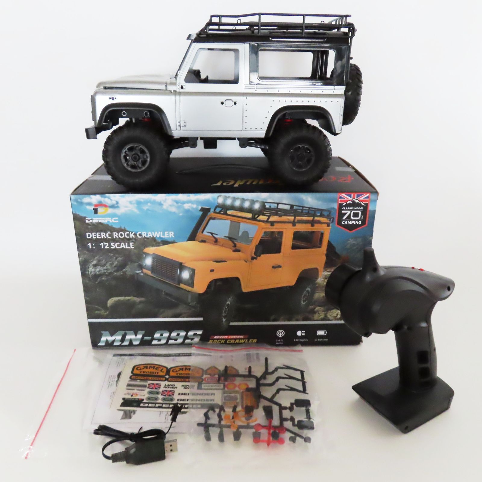 S09 動作確認済/美品 DEERC MN-99S 4WD ラジコン ROCK CRAWLER ランドローバー ディフェンダー 付属品完品 一部組立済  - メルカリ