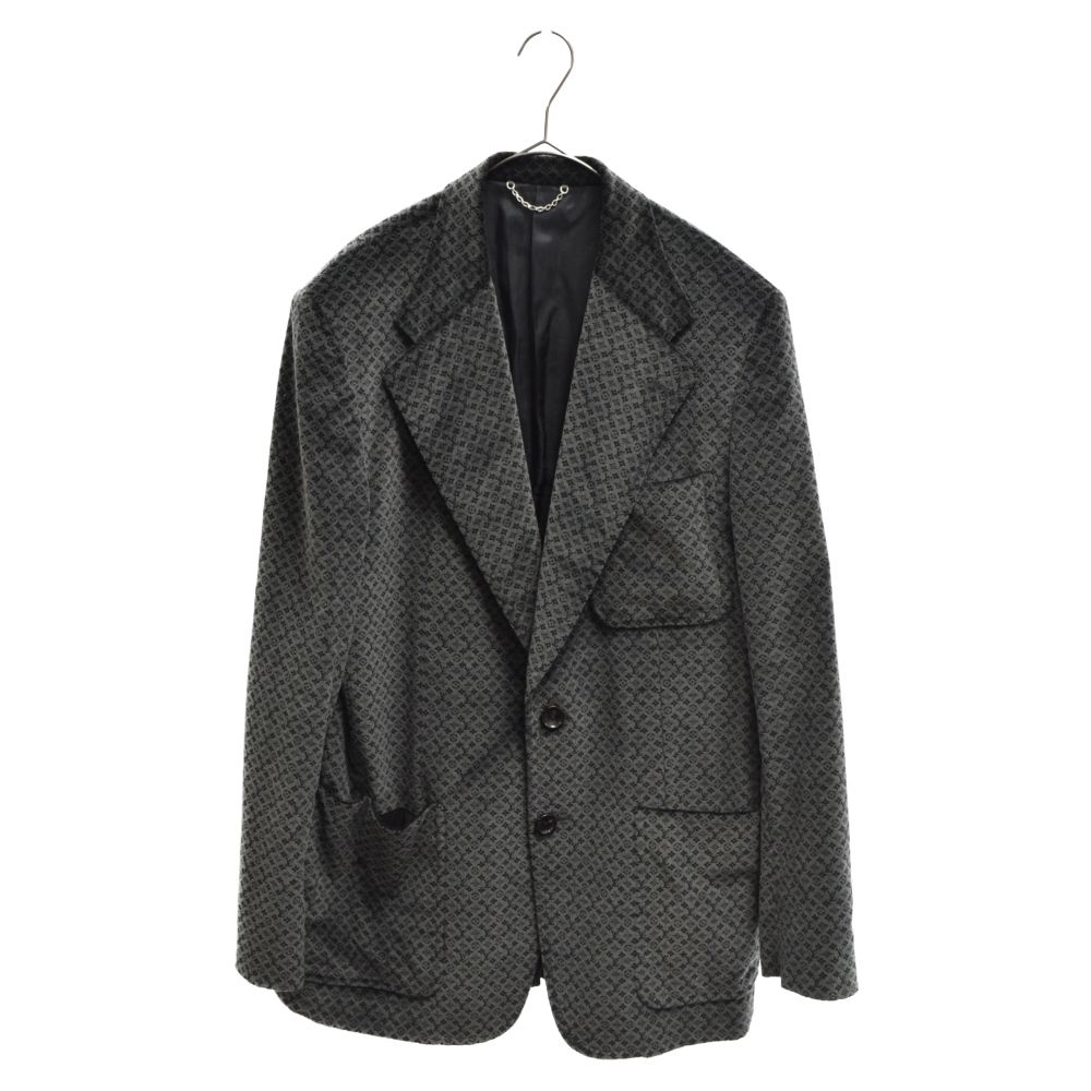 H2280 美品!! ルイヴィトン ベロア テーラード ジャケット LOUIS VUITTON (ルイヴィトン) モノグラム ベロアテーラードジャケット