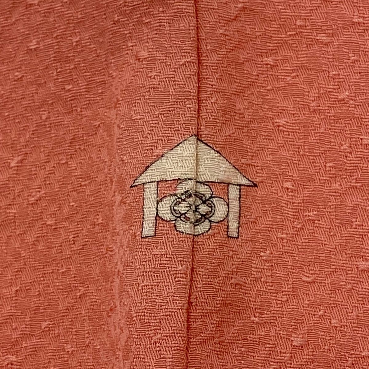 平和屋着物□極上 夏物 色無地 絽縮緬 葡萄鼠色 三越扱い 逸品 未使用