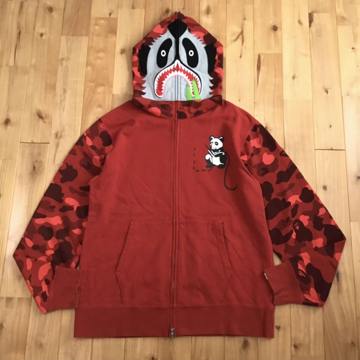 ☆XL☆ Red camo パンダ パーカー Panda full zip hoodie a bathing ape BAPE エイプ ベイプ  アベイシングエイプ 迷彩 レッドカモ - メルカリ