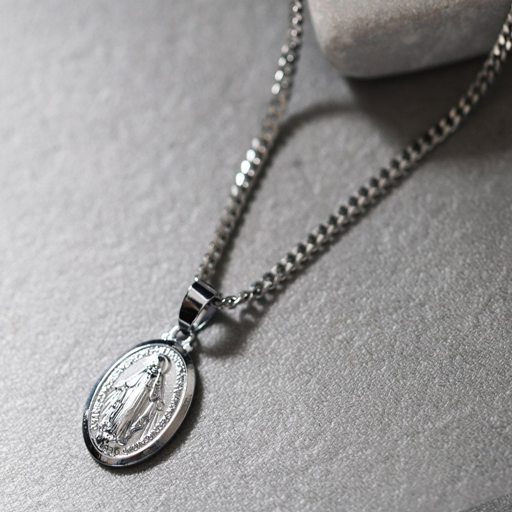 メキシカンジュエリー シルバー リンクチェーン ネックレス ステンレス