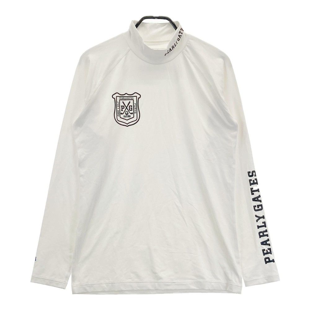 サイズ：6 PEARLY GATES パーリーゲイツ ハイネック 長袖 インナー Tシャツ ホワイト系 [240101253026]# ゴルフウェア  メンズ ストスト - メルカリ