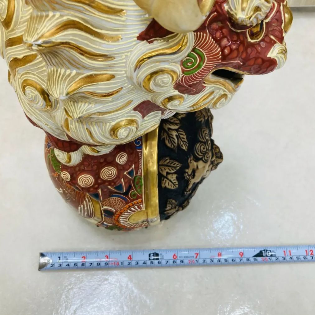 美品 九谷焼 巨大シーサー 送料込み 美品 九谷焼 巨大シーサー 送料込み 美品 九谷焼 巨大シーサー 送料