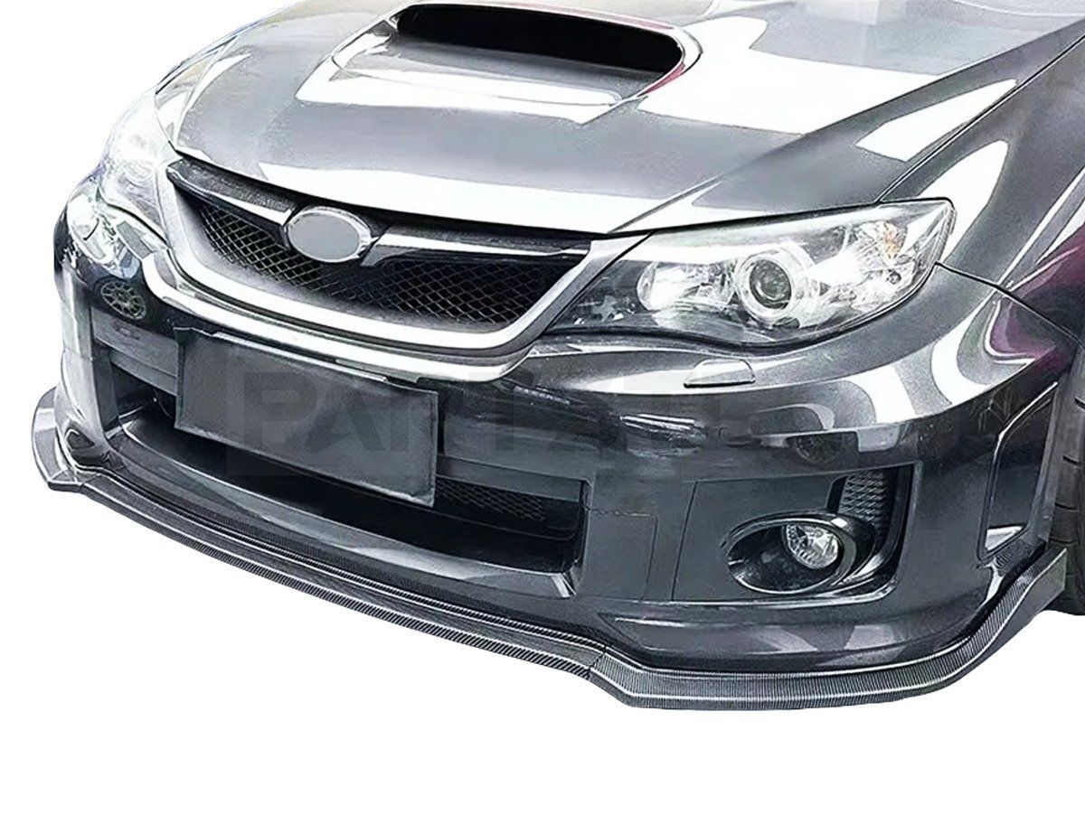 スバル インプレッサ WRX STI GRB GVB GRF フロント リップ スポイラー ３分割 カーボン調 エアロ バンパー カナード / 149-127