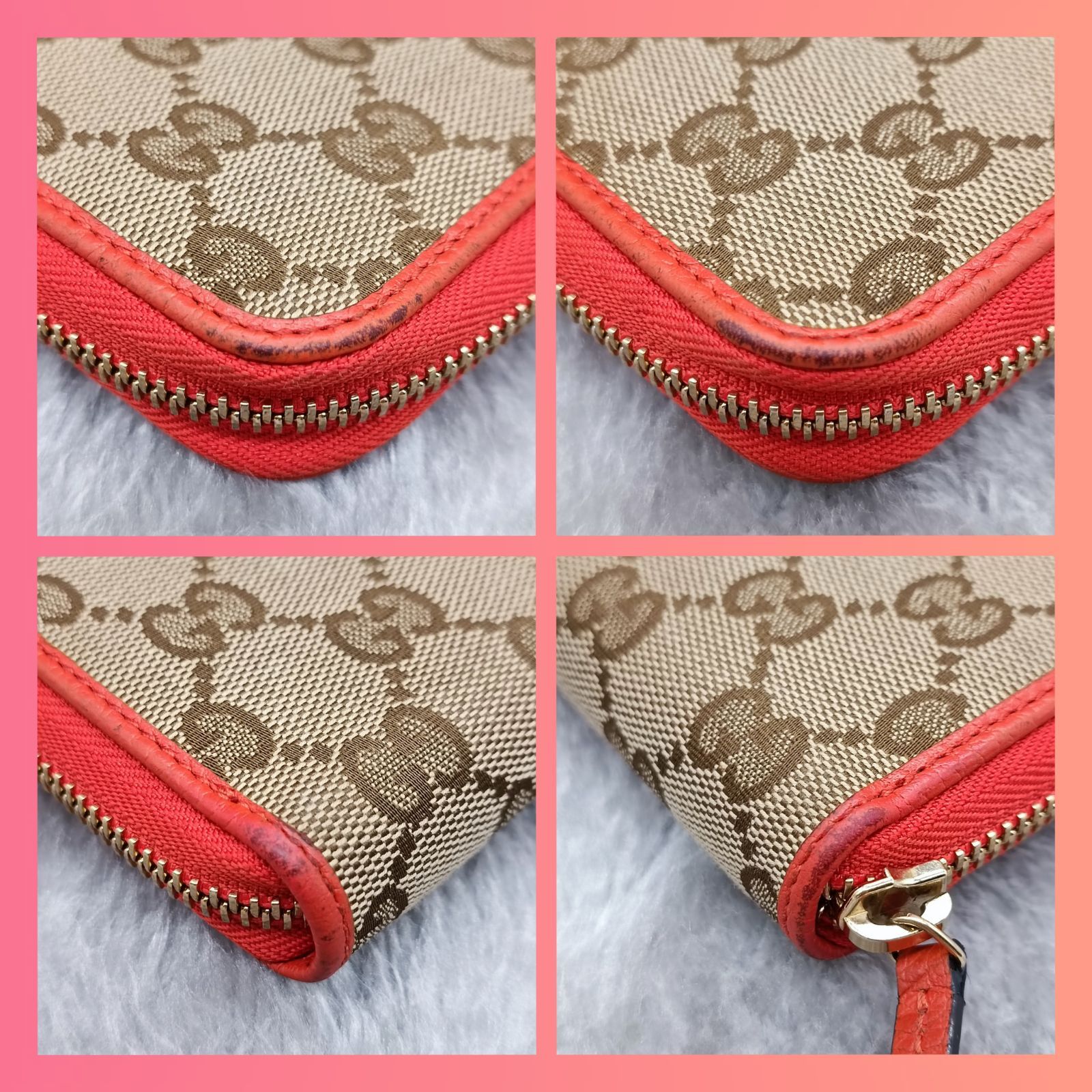 GUCCI 》 グッチ 長財布 ロングウォレット ラウンドジップ GG 