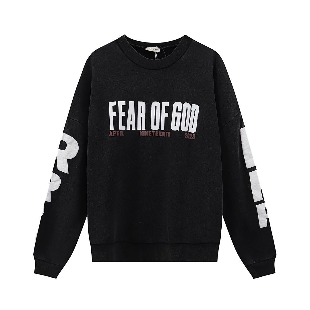 FEAR OF GOD APRIL NIMETEENTH 2023 フィアオブゴッド 23SS スウェット ブラック - メルカリ