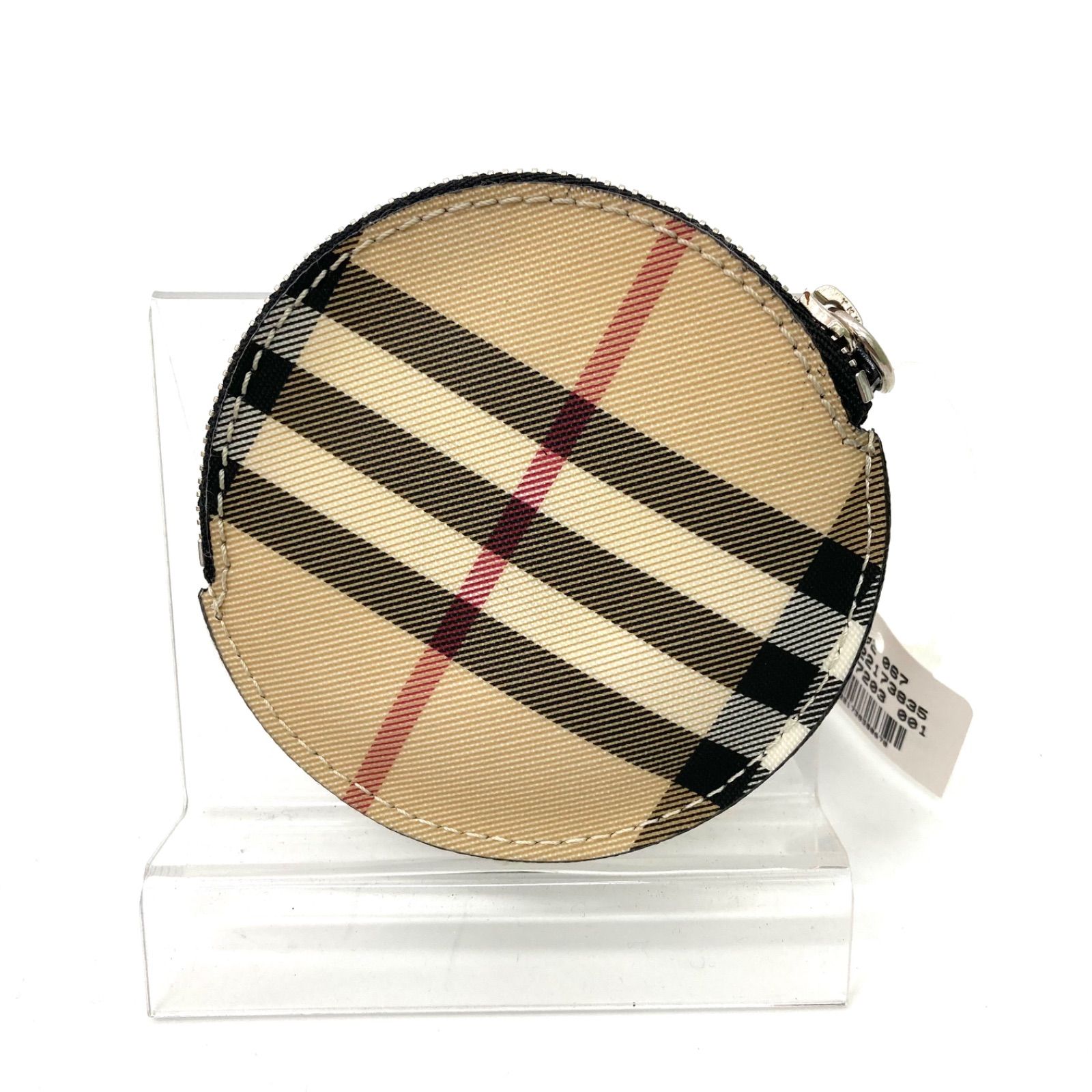 BURBERRY】バーバリー コインケース チェック 丸型 小銭入れ