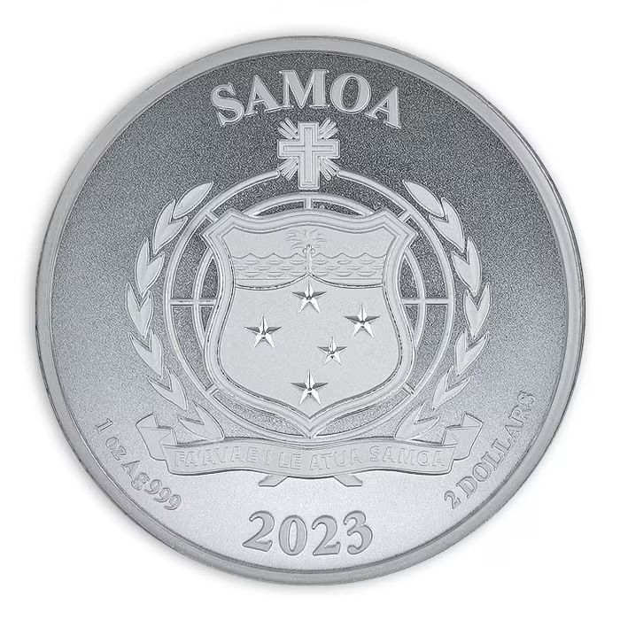 サモア「ワイルドスピード・ゼロヨンだけに生きる」純銀 1オンス 銀貨　2023年 保証書・カプセル付き] 2023年 (新品) サモア「ワイルドスピード
