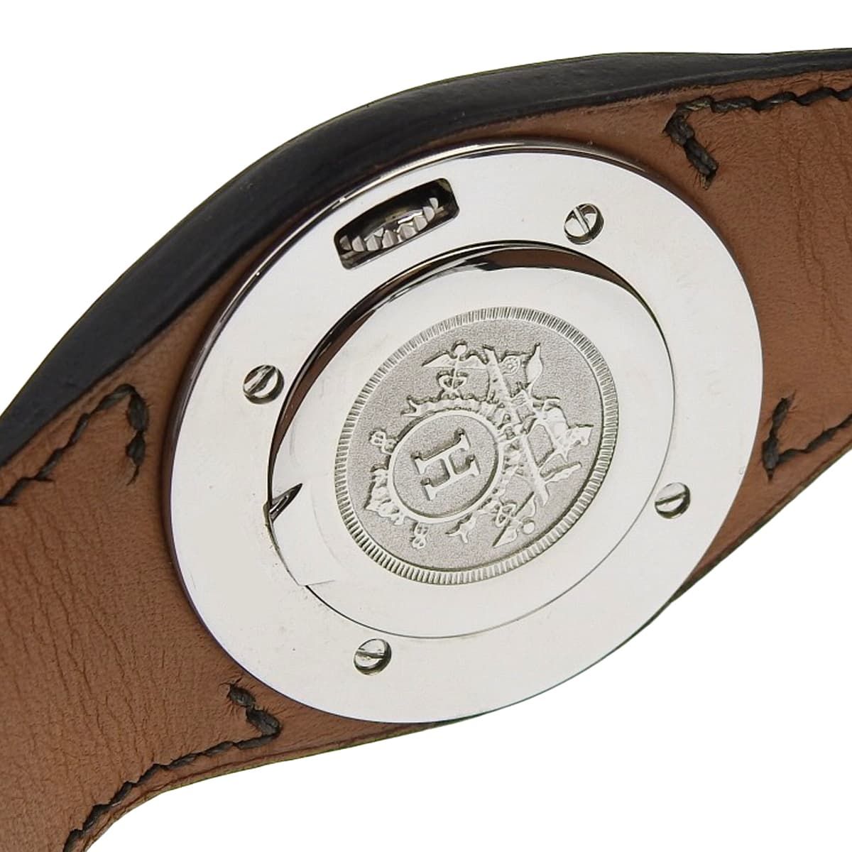 エルメス アーネ HA1.710 SS クオーツ 腕時計 ホワイト ブラック  