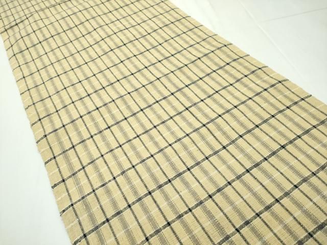 平和屋本店■希少　国指定無形文化財　丹波布　八寸名古屋帯　手つむぎ　手織り　草木染　証紙・共箱・たとう紙付き　逸品　CZAA1770s5 平和屋本店□希少 国指定無形文化財 丹波布 八寸名古屋帯 手つむぎ