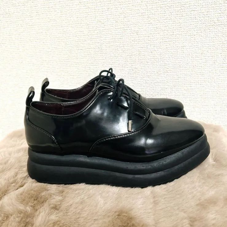 ZARA 39 ローファー　レースアップシューズ ZARA 39 ローファー レースアップシューズ タグ有 未使用品