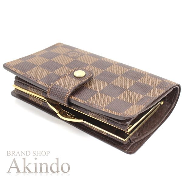 新品・未使用】ルイヴィトン 二つ折り財布 がま口 ダミエ  