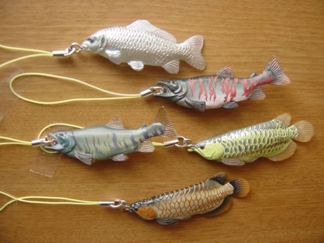 ♯Fzi21Kb原色淡水魚ストラップシークレット入フルコンプ全12種