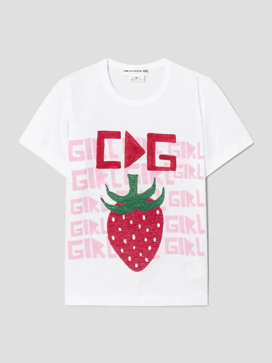 COMME des GARCONS コムデギャルソン ガール イチゴ Tシャツ COMME des GARCONS コムデギャルソン ガール イチゴ Tシャツ