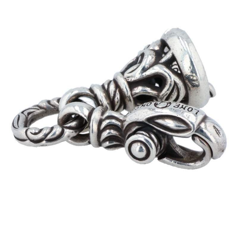 ロンワンズ クレーン ベル キークラスプ シルバーネックレストップ