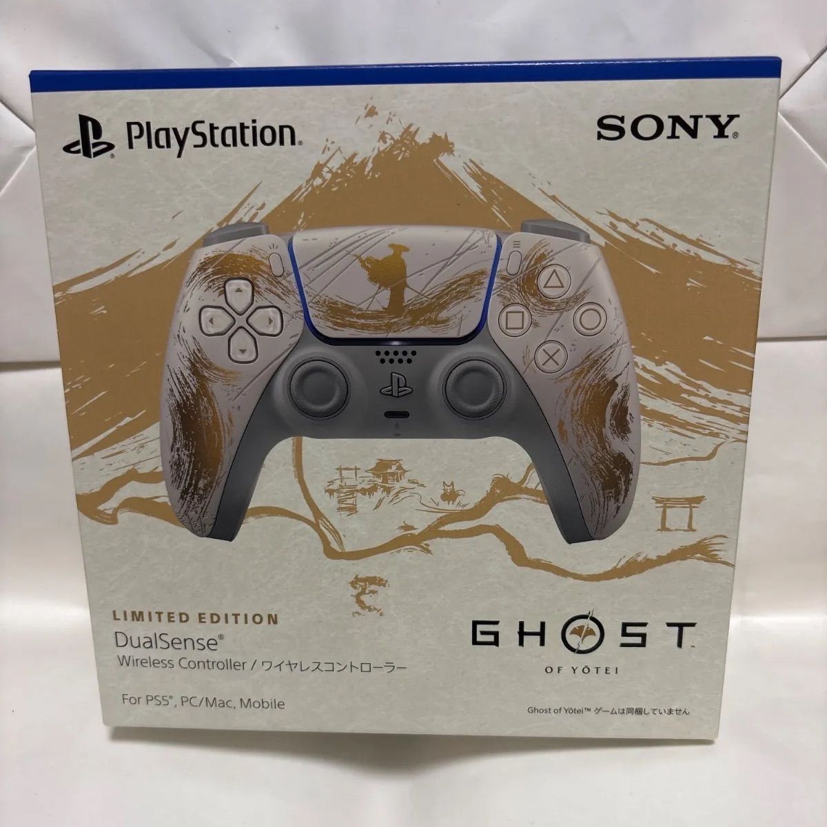 純正品 DualSense ワイヤレスコントローラー Ghost of Yōtei ゴールド リミテッドエディション CFI-ZCT1JZ7