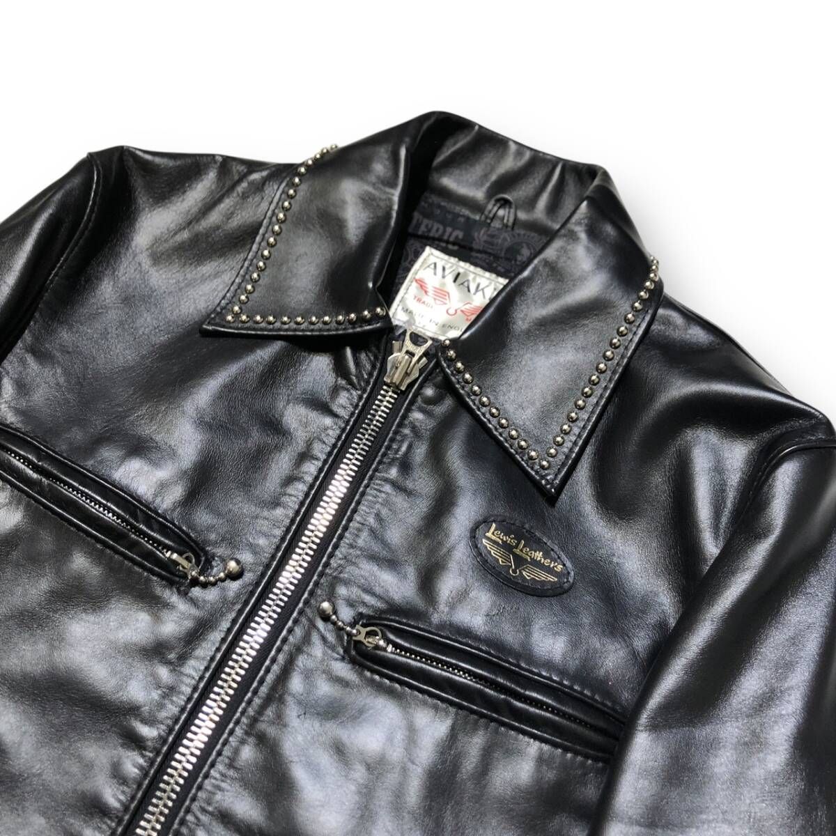 ルイスレザー ドミネーター サイズ42美品スタッズ ルイスレザー