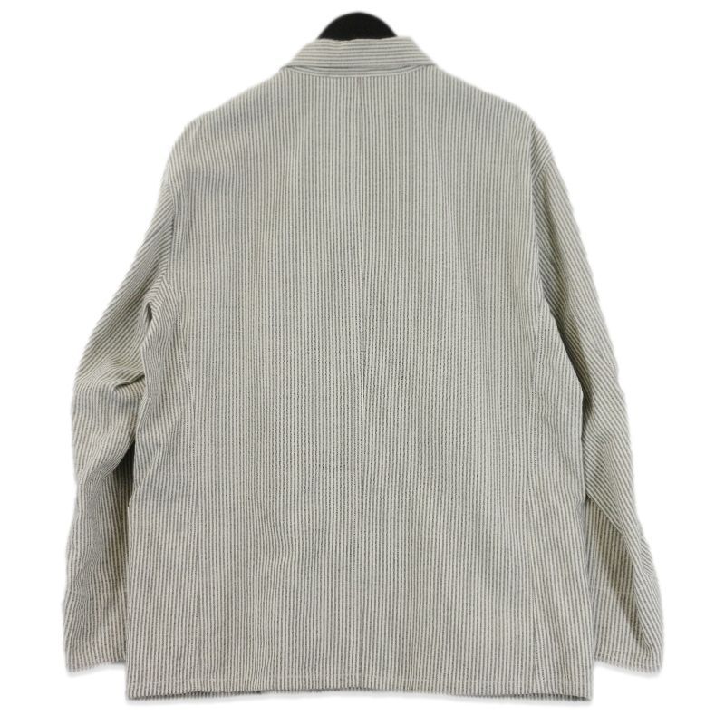 ULTERIOR アルテリア WASHI STRIPE COVERALL JKT ULBS26-GA117 和紙 ストライプ カバーオール BLACK ECRU 3 70016947