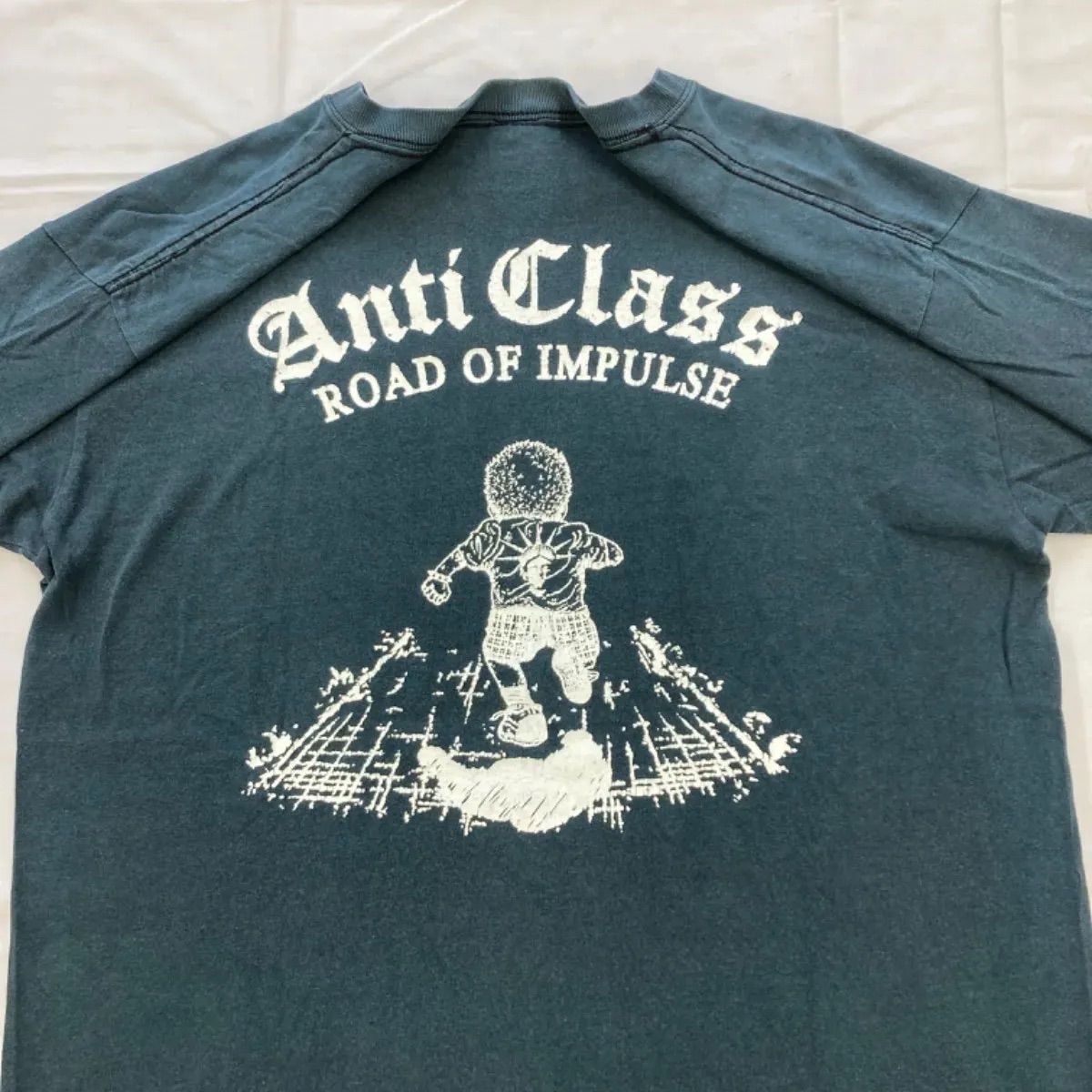 SOBUT ソバット コットン Tシャツ パンク ロック バンド Anti Class アンチクラス ROAD OF IMPULSE  ロードオブインパルス ブラック 黒 L