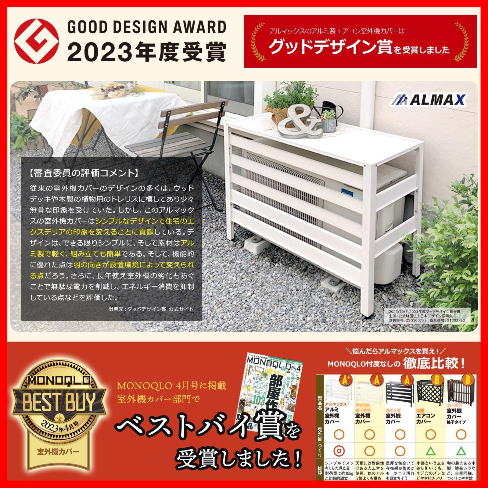 アルミエアコンカバー
