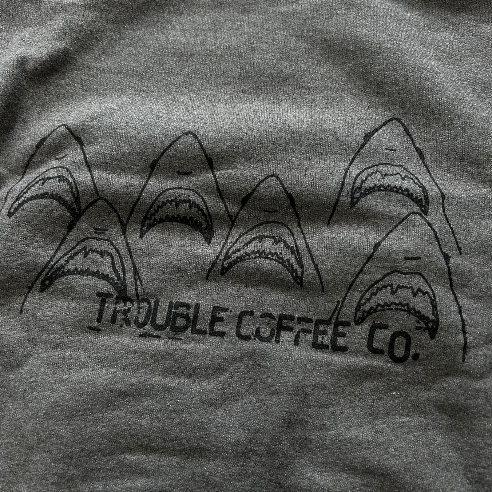 TROUBLE COFFEE HOODY GRY M トラブルコーヒー パーカー