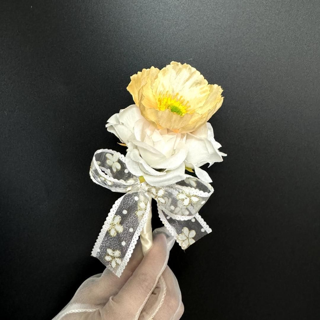 高級 アーティフィシャルフラワーブーケ F41 造花ブーケ ウェディング