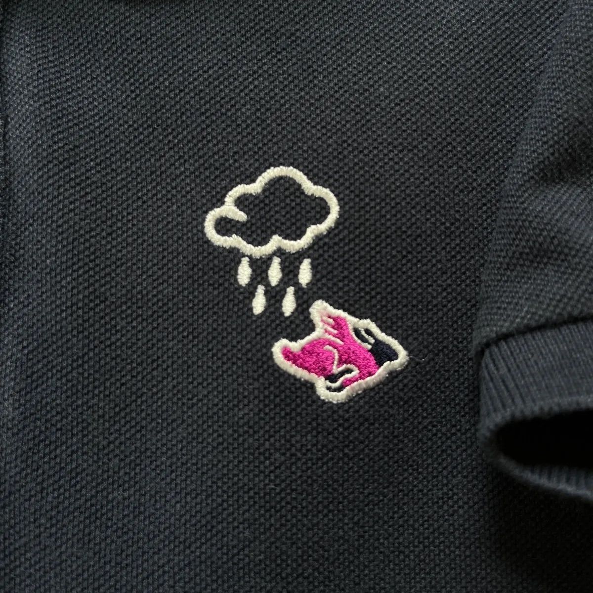 新品 パーリーゲイツ 背面刺繍 ワニさん＆ウサギさん 吸汗速乾