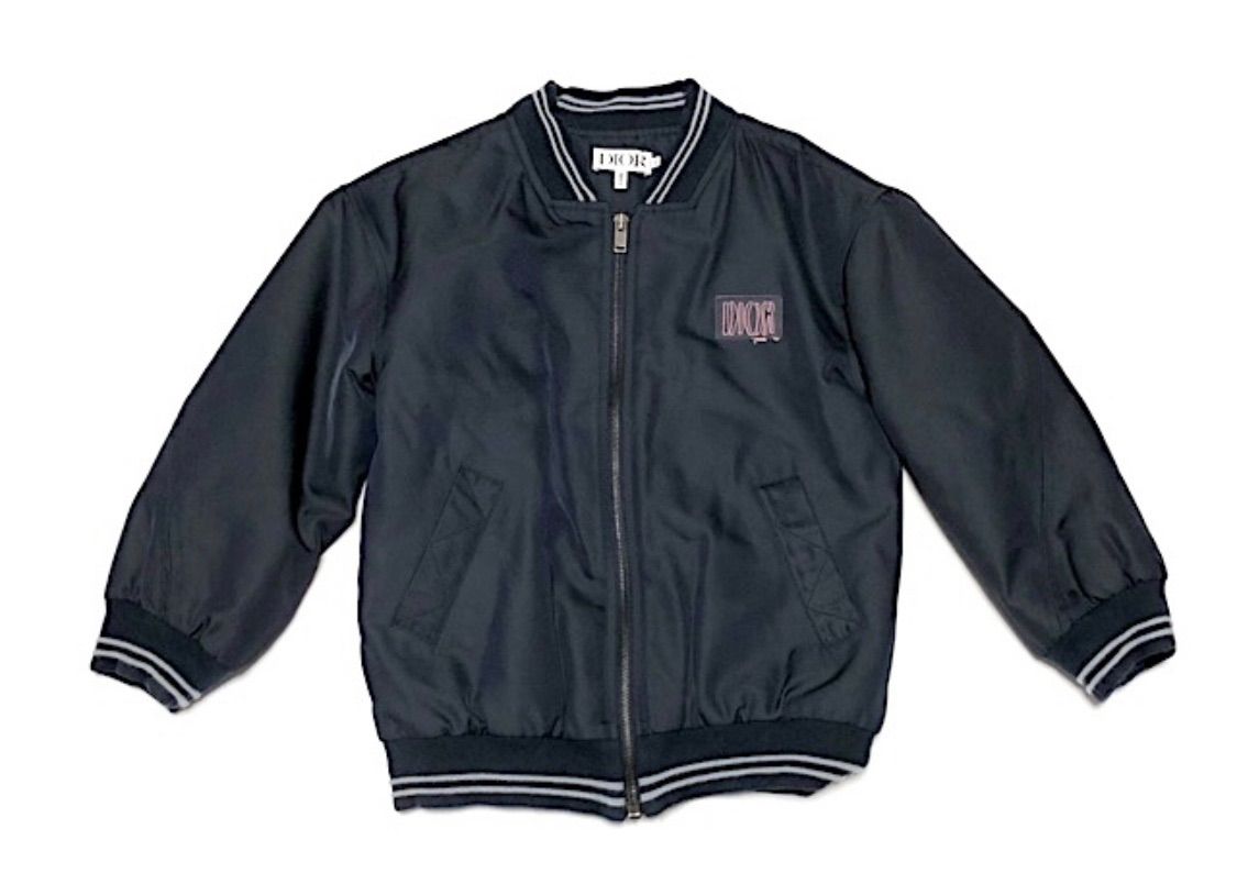 早い者勝ち！Christian Dior クリスチャンディオール キッズ 中綿 ボンバージャケット ジップアップブルゾン 6才 ネイビー 男の子 女の子 2A48