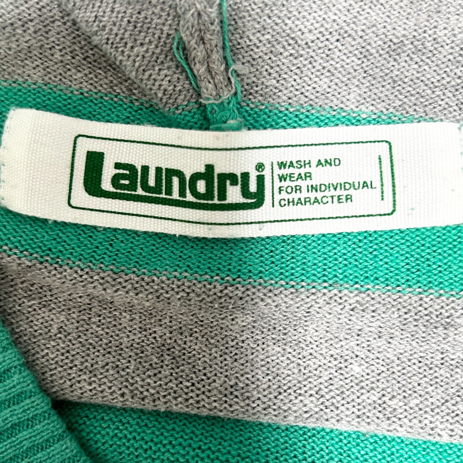 Laundry ランドリー カーディガン フード付き ストライプ 【美品