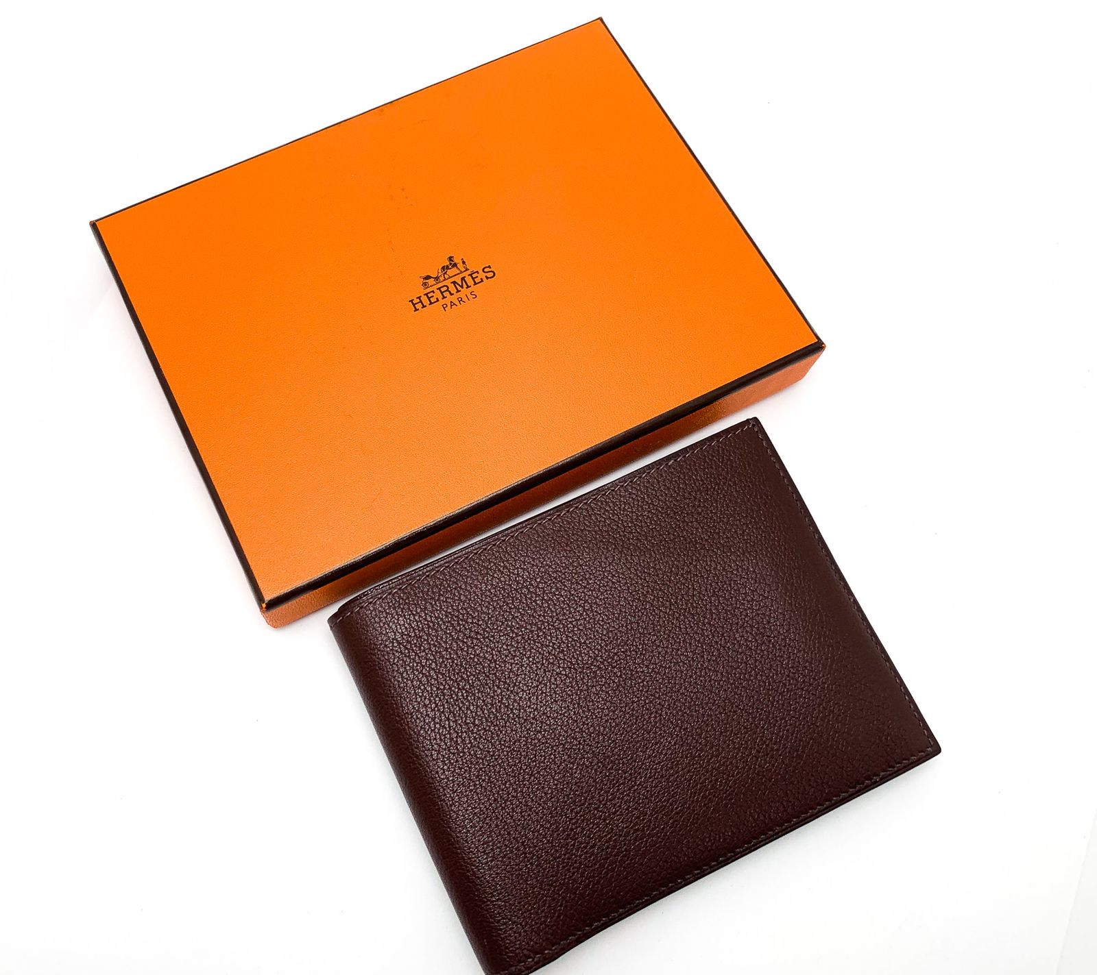 HERMES エルメス レザー MC2 ガリレイ 2つ折り財布 サイフ □H刻印 