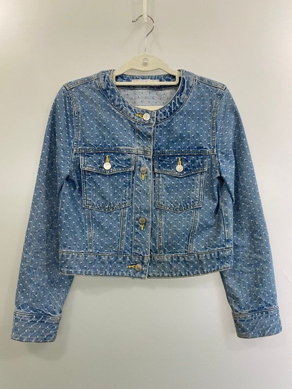 ポールアンドジョーシスター【美品】丸襟 くるみボタン デニム