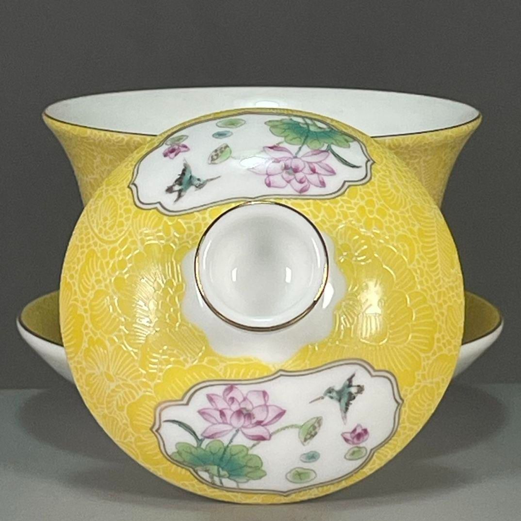 琺瑯彩鳳紋三才蓋碗 磁器 中国茶器　景徳鎮　蓋付き茶器 飲茶食器 琺瑯彩鳳紋三才蓋碗 磁器 中国茶器 景徳鎮 蓋付き茶器 飲茶食器