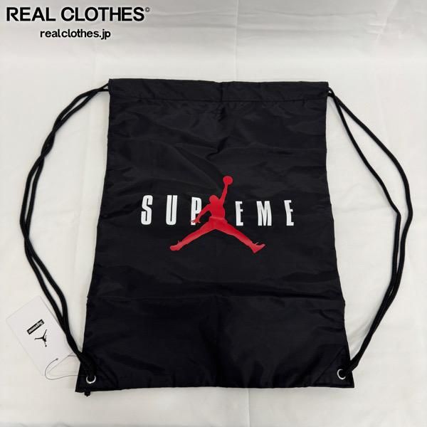 Supreme×Jordan|シュプリーム×ジョーダン 24AW Drawstring Bag Black|ジョーダン ドローストリング バッグ|ナップサック|ブラック