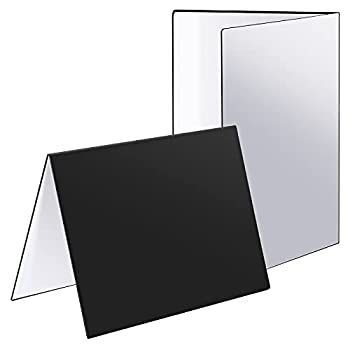 【中古】 Neewer 2パック レフ板 43x30CM 段ボール折りたたみ式リフレクター 3-in-1反射板 静物 ジュエリー 化粧品 食品 製品写真 ビデオ撮影用 (黒