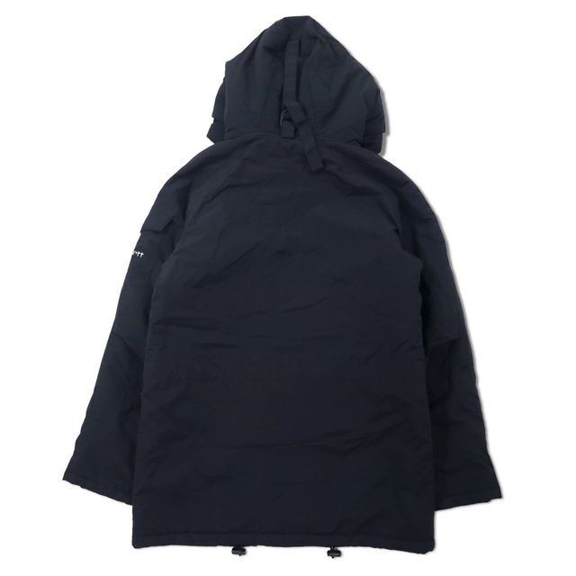 carhartt N-3B ダウンジャケット L ブラック ナイロン 中綿 ファー着脱式 ドローコード ANCHORAGE PARKA