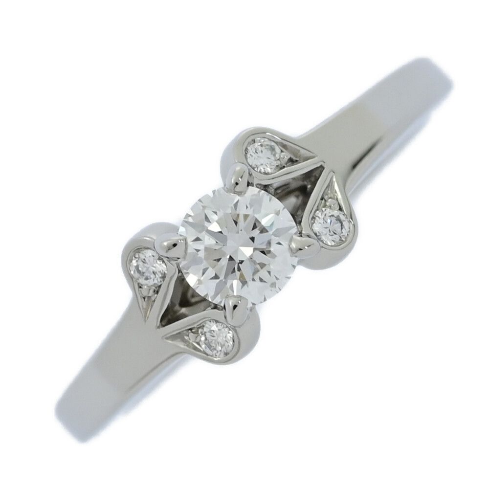 Cartier カルティエ バレリーナ ソリテール ダイヤモンドリング 指輪|Pt950-4.3g|0.24ct|7号| 47|N41975|プラチナ|婚約指輪 ♀ N レディース 580971