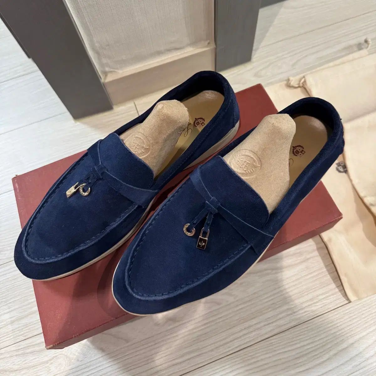 Loro Piana ロロ ピアーナ サマー CHARM S チャームス ウォーク ローファー 40