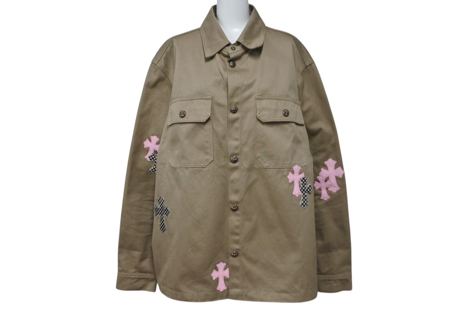 極美品 CHROMEHEARTS クロムハーツ Work Dog ワークドッグシャツ 