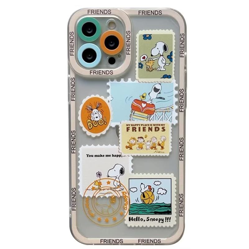 新品　スヌーピー iphone12 mini 用 ケース かわいい スマホケース アイフォン12ミニ 用 カバー 5.4インチ TPU クリアケース バンパー 薄型 超軽量 レンズ保護 ワイヤレス充電対応 iPhone12mini用 透明