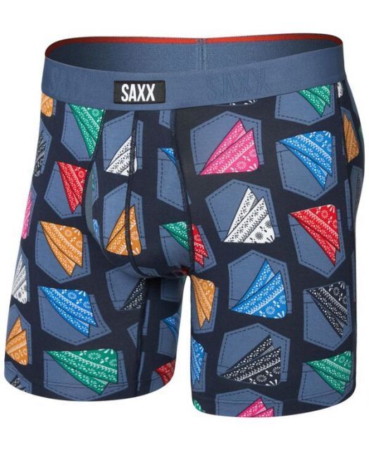 送料無料 サックス メンズ ボクサーパンツ アンダーウェア Men s Vibe Xtra Slim-Fit Printed Boxer Briefs Hankerchief-india Ink