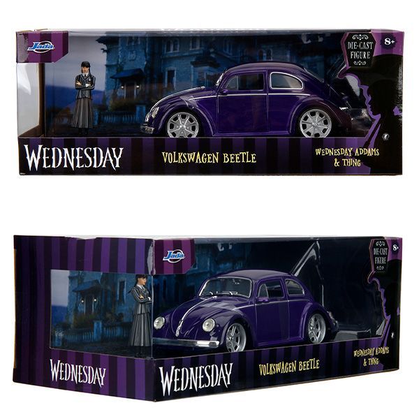 1:24 WEDNESDAY VW Beetle w/WEDNESDAY ADDAMS【 ウェンズデー