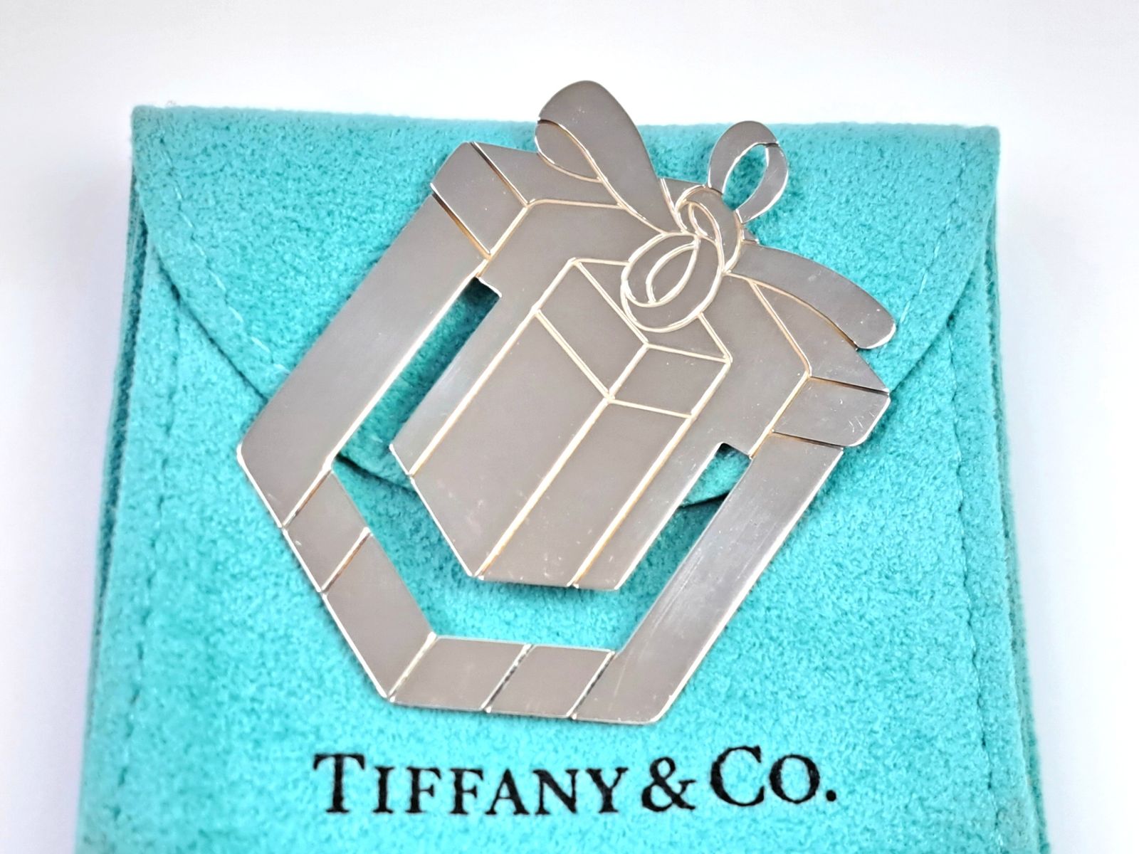 ティファニー TIFFANY ギフトボックス ブックマーカー しおり スターリングシルバー|925 保存袋付